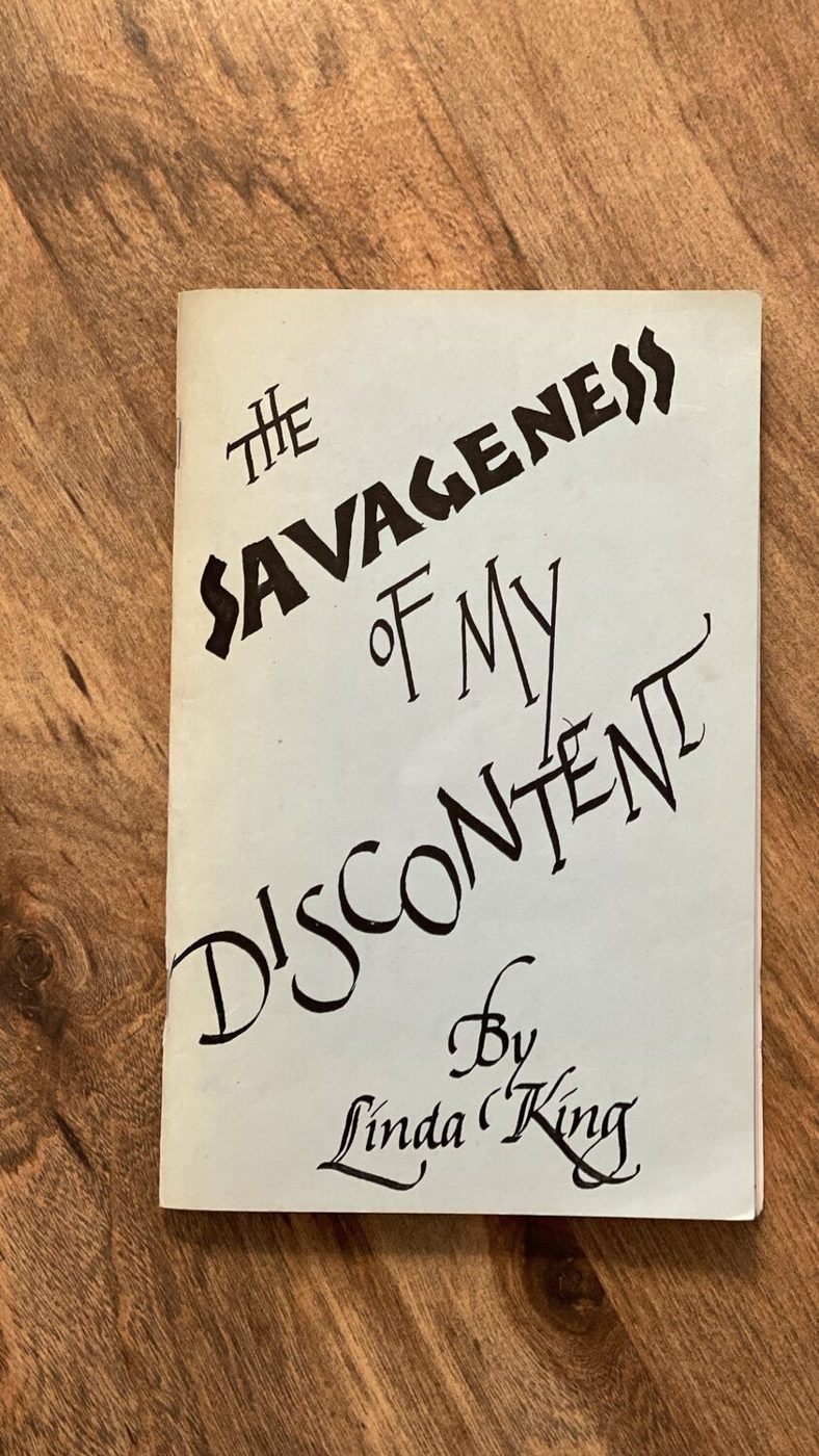 White cover of The Savageness of My Discontent